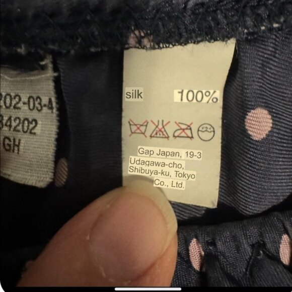 Silk vintage polka dot slip midi skirt - Picture 7 of 9